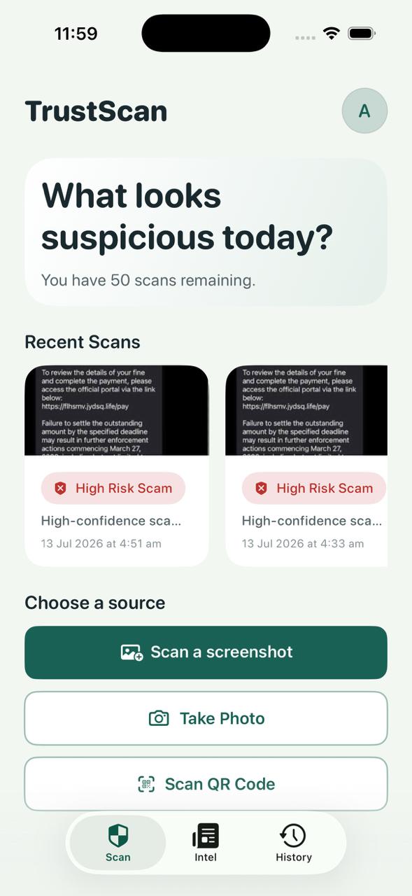 ScamShield Home